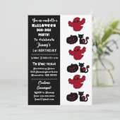 Spooktacular Halloween Kürbislaterne Boo Birthday Einladung (Stehend Vorderseite)