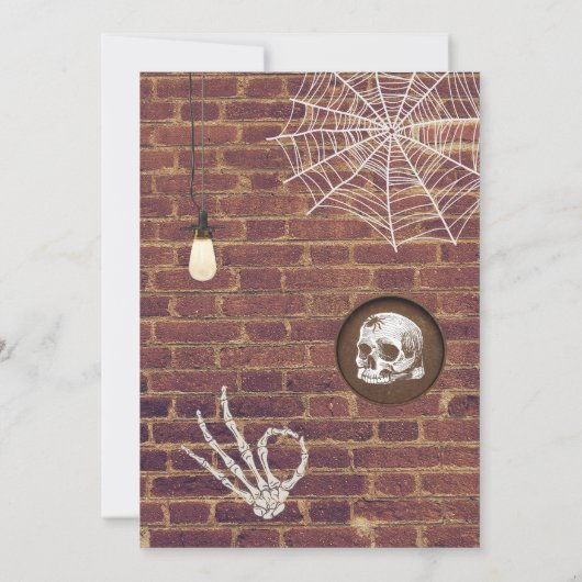 Spooktacular Halloween Movie Night Party Einladung (Rückseite)