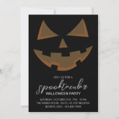 Spooktacular Halloween-Party Black Einladung (Vorderseite)