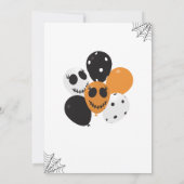 Spooktacular Halloween-Party Black Orange Einladung (Rückseite)