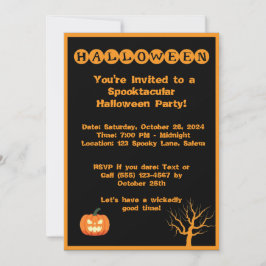 Spooktacular Halloween-Party Einladung