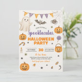 Spooktacular Halloween-Party Einladung (Stehend Vorderseite)