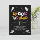 Spooktacular Halloween-Party Einladung (Stehend Vorderseite)