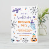 Spooktacular Halloween-Party Einladung (Stehend Vorderseite)