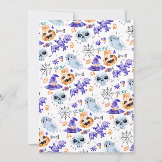 Spooktacular Halloween-Party Einladung (Rückseite)