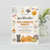 Spooktacular Halloween-Party Einladung (Stehend Vorderseite)
