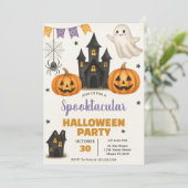 Spooktacular Halloween-Party Einladung (Stehend Vorderseite)