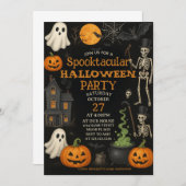 Spooktacular Halloween-Party Einladungskarte Einladung (Vorne/Hinten)