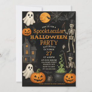 Spooktacular Halloween-Party Einladungskarte Einladung