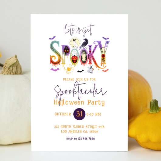 Spooktacular Halloween Party Invitation Einladung