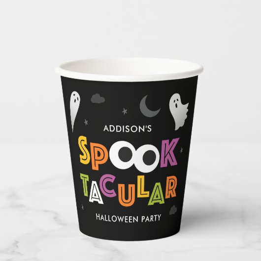 Spooktacular Halloween-Party Paper Cup Pappbecher (Vorderseite)