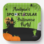 Spooktacular Halloween-Party Paper Plate 9" Pappteller (Vorderseite)