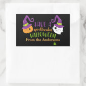 Spooktacular Halloween-Party Personalisiert Gefall Rechteckiger Aufkleber (Tasche)