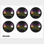 Spooktacular Halloween-Party Personalisiert Gefall Runder Aufkleber (Blatt)