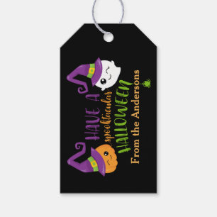 Spooktacular Halloween-Party-personalisierte Geschenkanhänger