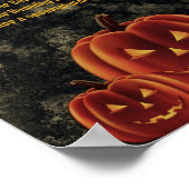 Spooktacular Halloween-Party Pumpkins Poster (Ecke)