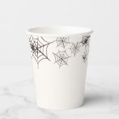 Spooktacular Halloween Party Spider Webs Pappbecher (Rückseite)