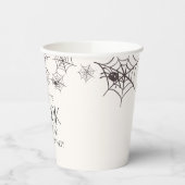 Spooktacular Halloween Party Spider Webs Pappbecher (Links)