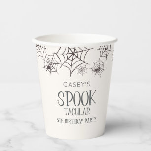 Spooktacular Halloween Party Spider Webs Pappbecher