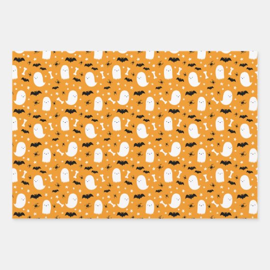 Spooktacular Halloween Patterns Geschenkpapier Set (Vorderseite 3)