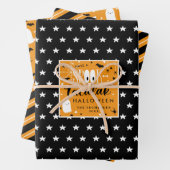Spooktacular Halloween Patterns Geschenkpapier Set (Beispiel)