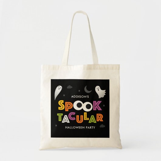 Spooktacular Halloween Personalisierte Leckerei Be Tragetasche (Vorne)