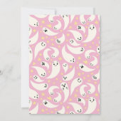 Spooktacular Halloween Pink Ghost Geburtstag Einladung (Rückseite)