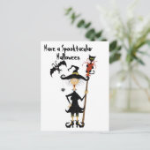 Spooktacular Halloween Postkarte (Stehend Vorderseite)