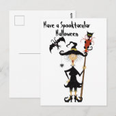 Spooktacular Halloween Postkarte (Vorne/Hinten)