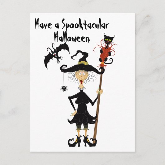Spooktacular Halloween Postkarte (Vorderseite)