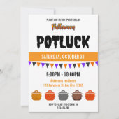 Spooktacular Halloween Potluck Einladung (Vorderseite)