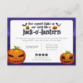Spooktacular Halloween Pumpkin-scharf Danke (Vorderseite)