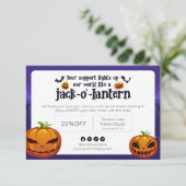 Spooktacular Halloween Pumpkin-scharf Danke (Stehend Vorderseite)