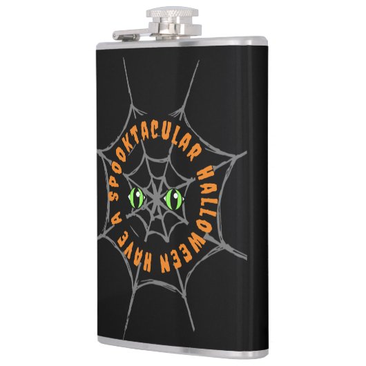 Spooktacular Halloween Vinyl Wrapped Flask Flachmann (Links)