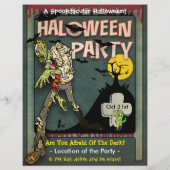 Spooktacular Halloween Zombie-Party Flyer (Hinten)