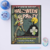 Spooktacular Halloween Zombie-Party Flyer (Einzeln)
