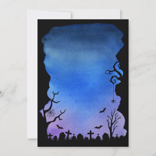 Spooktacular Hallowing Halloween-Party Einladung (Rückseite)