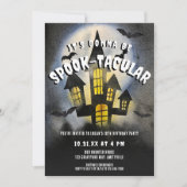 SpookTacular Haunted Castle Halloween Party Invite Feiertagskarte (Vorderseite)