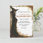 Spooktacular I Hexe Einladung (Stehend Vorderseite)