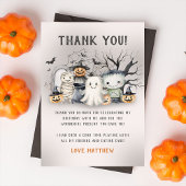 Spooktacular Kids Halloween Dankeskarte