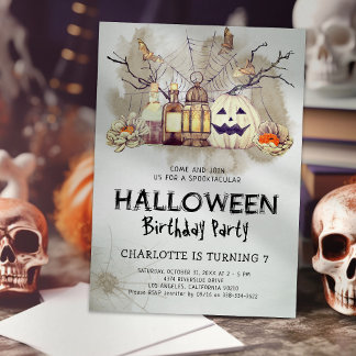 Spooktacular Kids Halloween Geburtstagseinladung Einladung