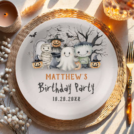 Spooktacular Kids Halloween Pappteller