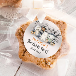 Spooktacular Kids Halloween Runder Aufkleber