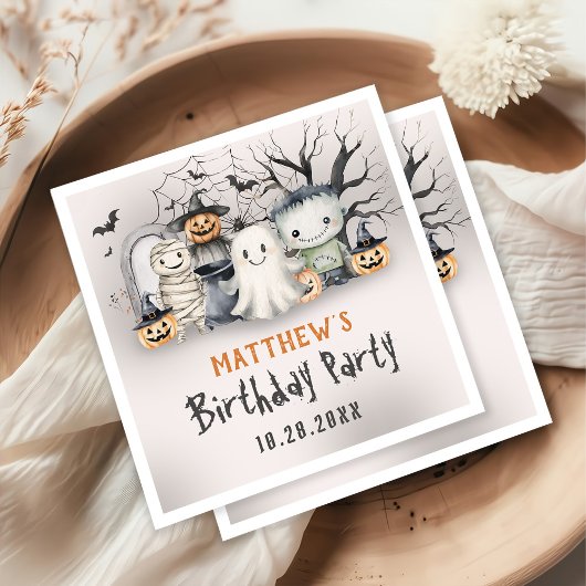 Spooktacular Kids Halloween Serviette