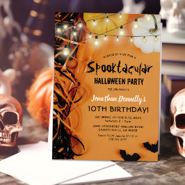 Spooktacular-Kindergeburtstag-Halloween-Party Einladung