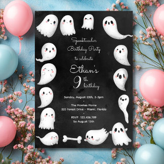 Spooktacular-Kindergeburtstag-Party Einladung