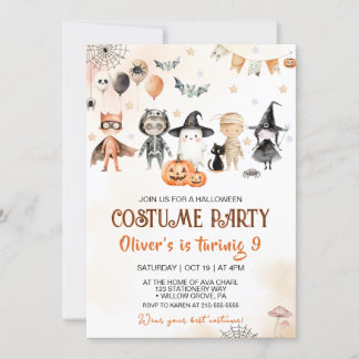 Spooktacular Kostüm Party Halloween Geburtstag Einladung