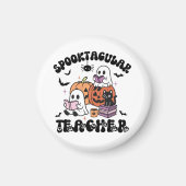 Spooktacular Lehrer Niedlich Ghosts Halloween Magnet (Vorne)