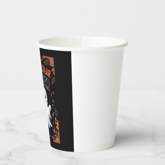 Spooktacular Lehrerin Halloween T - Shirt Pappbecher (Links)