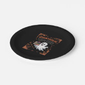 Spooktacular Lehrerin Halloween T - Shirt Pappteller (Schrägansicht)